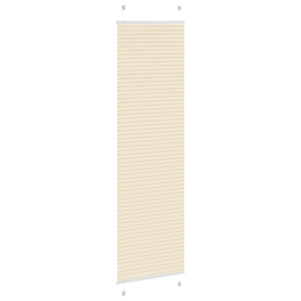 plisségardin krem 65x200 cm Stoff Bredde 64,4 cm Polyester