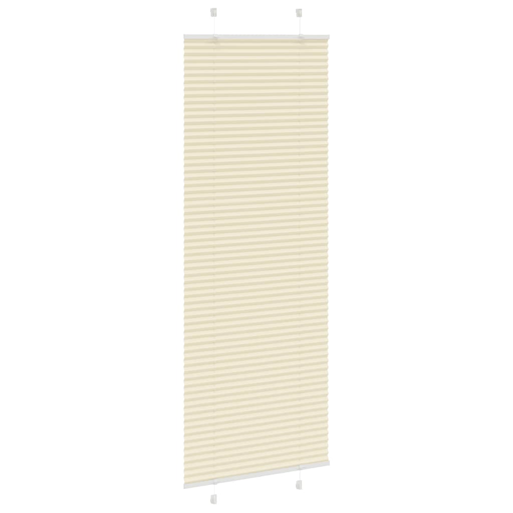 plisségardin krem 70x200 cm Stoff Bredde 69,4 cm Polyester