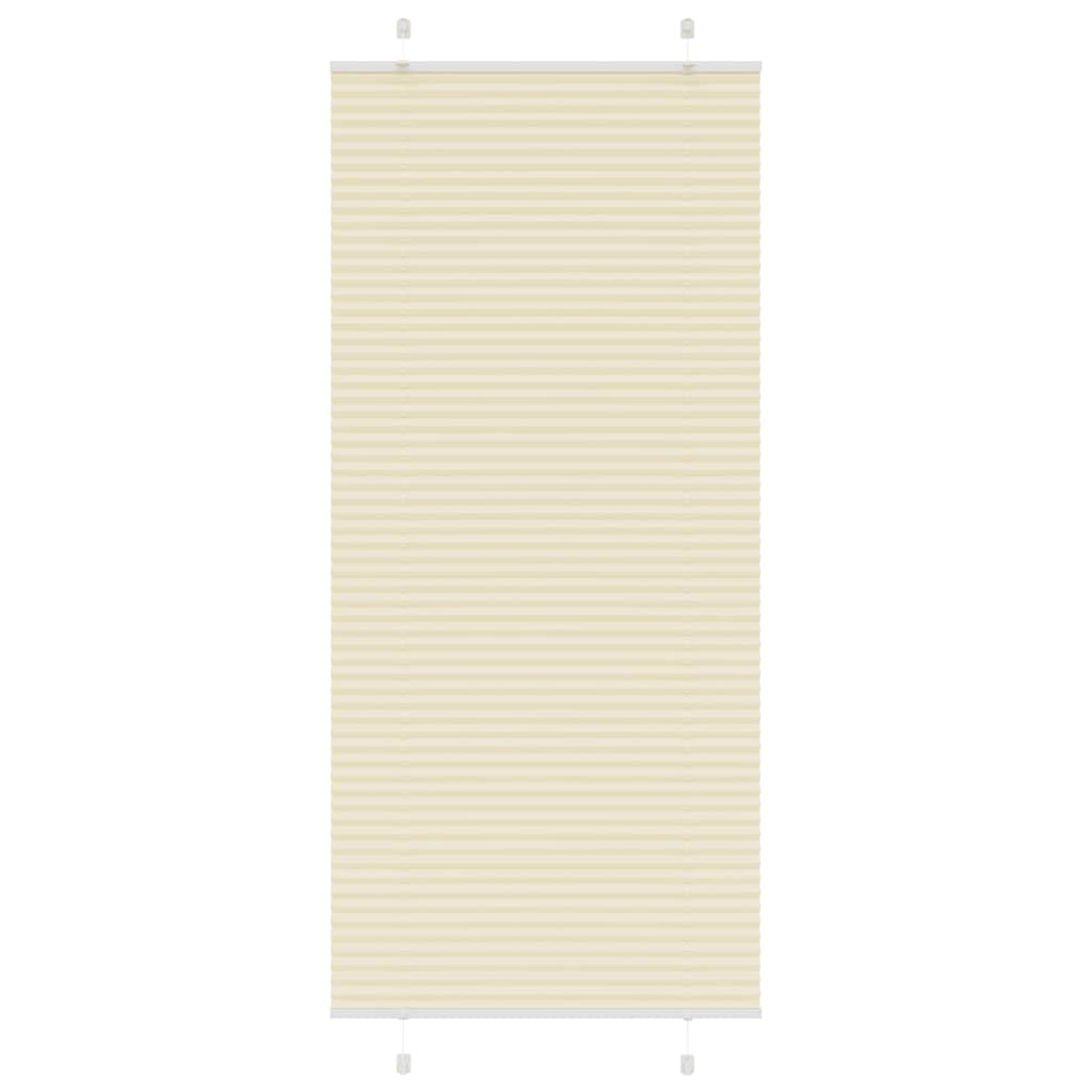 plisségardin krem 85x200 cm Stoff Bredde 84,4 cm Polyester