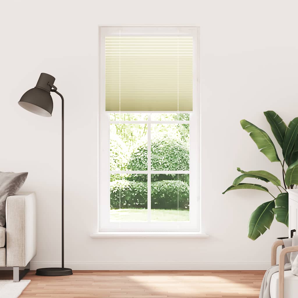 plisségardin krem 85x200 cm Stoff Bredde 84,4 cm Polyester