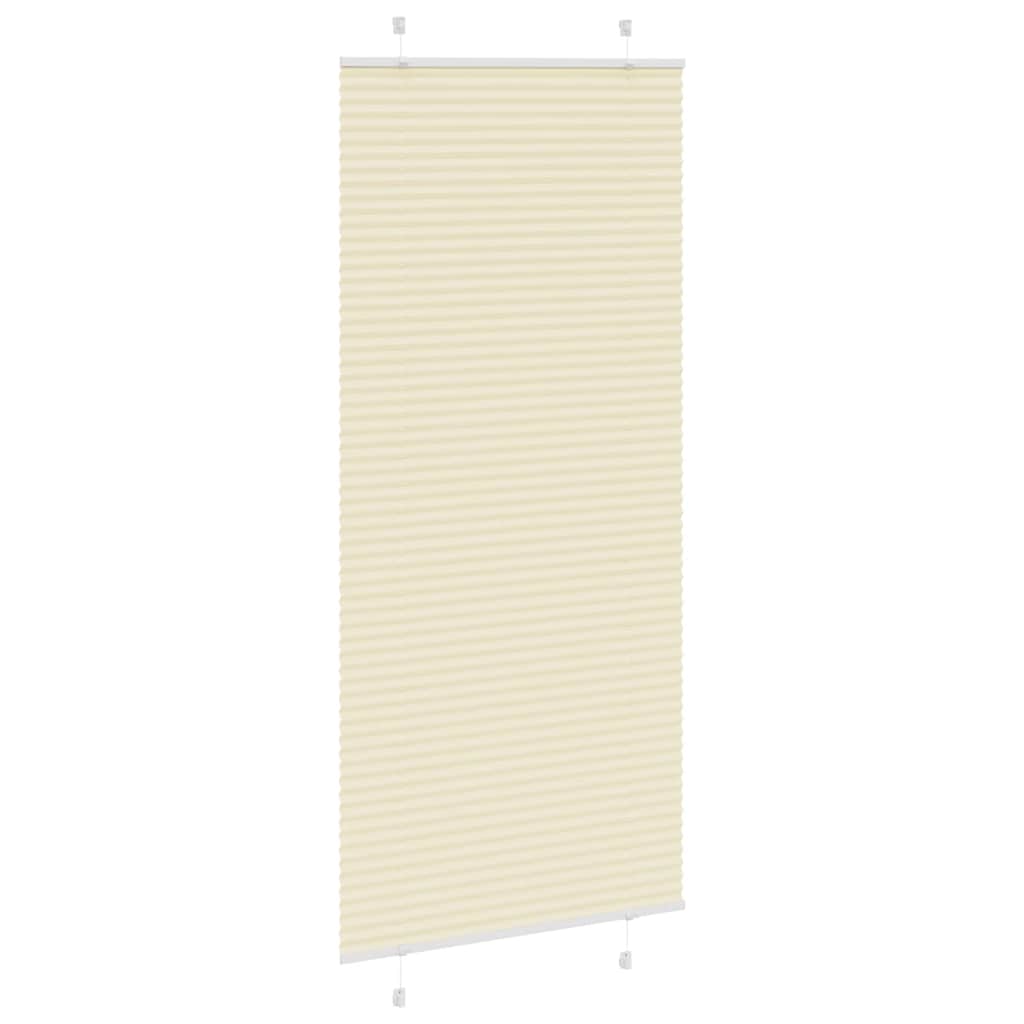 plisségardin krem 85x200 cm Stoff Bredde 84,4 cm Polyester