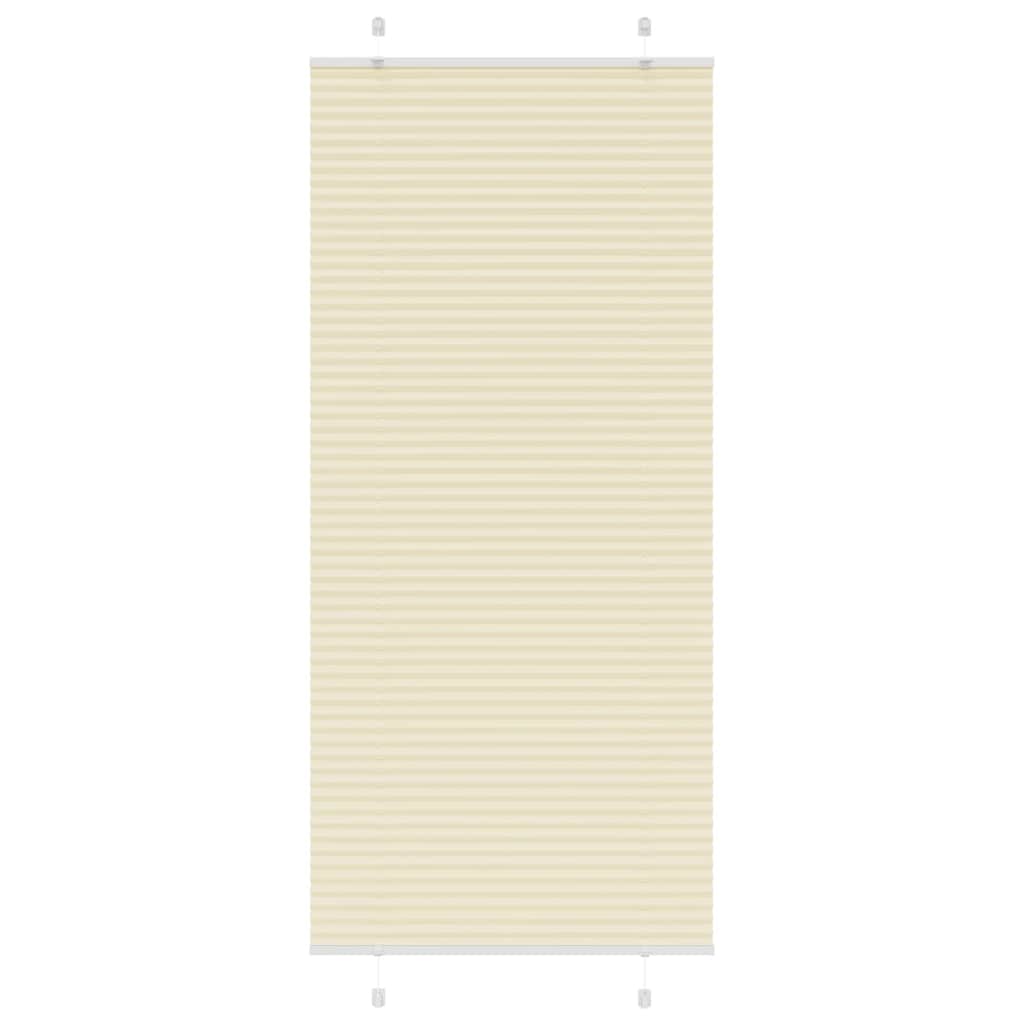 plisségardin krem 100x200 cm Stoff Bredde 99,4 cm Polyester