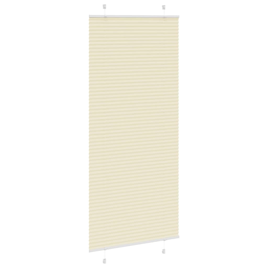 plisségardin krem 100x200 cm Stoff Bredde 99,4 cm Polyester