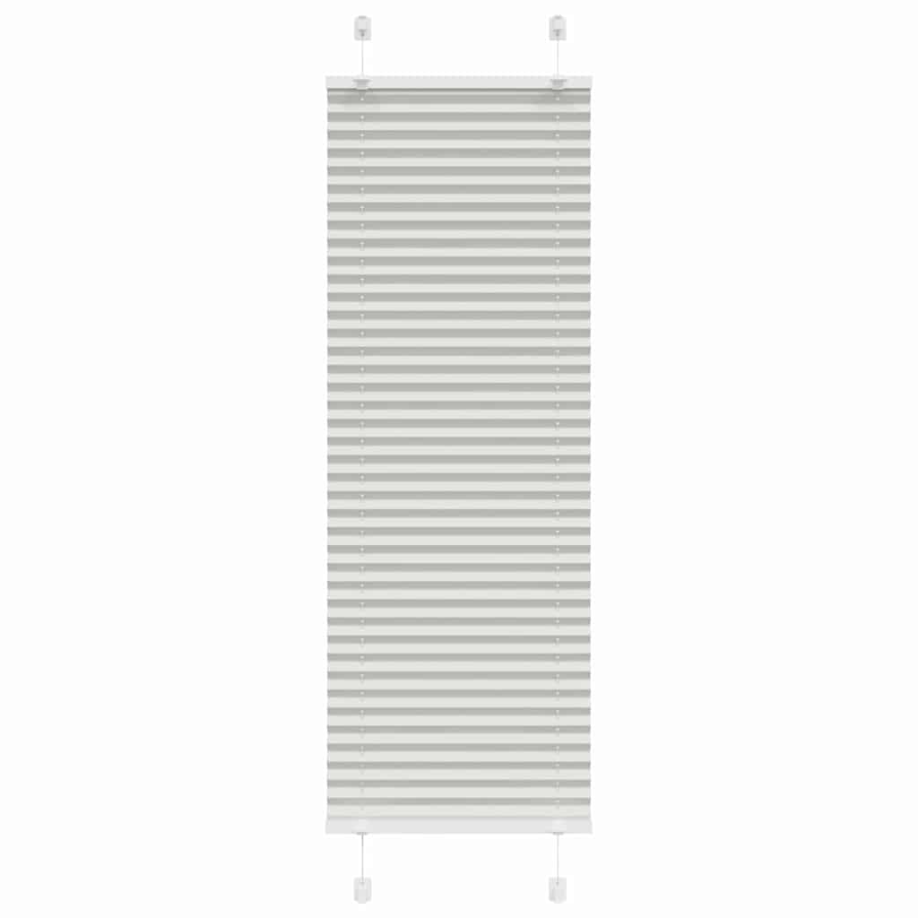 plisségardin lys grå 40x150 cm Stoff Bredde 39,4 cm Polyester