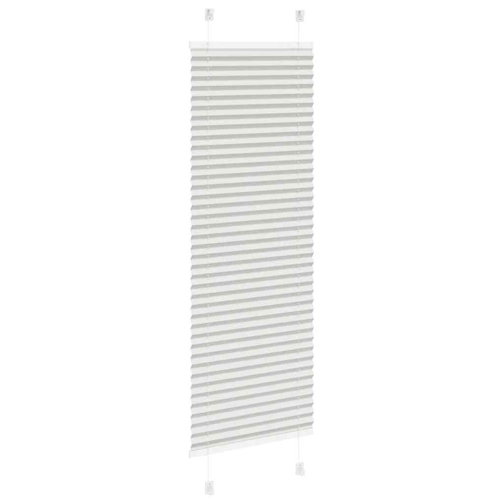 plisségardin lys grå 40x150 cm Stoff Bredde 39,4 cm Polyester