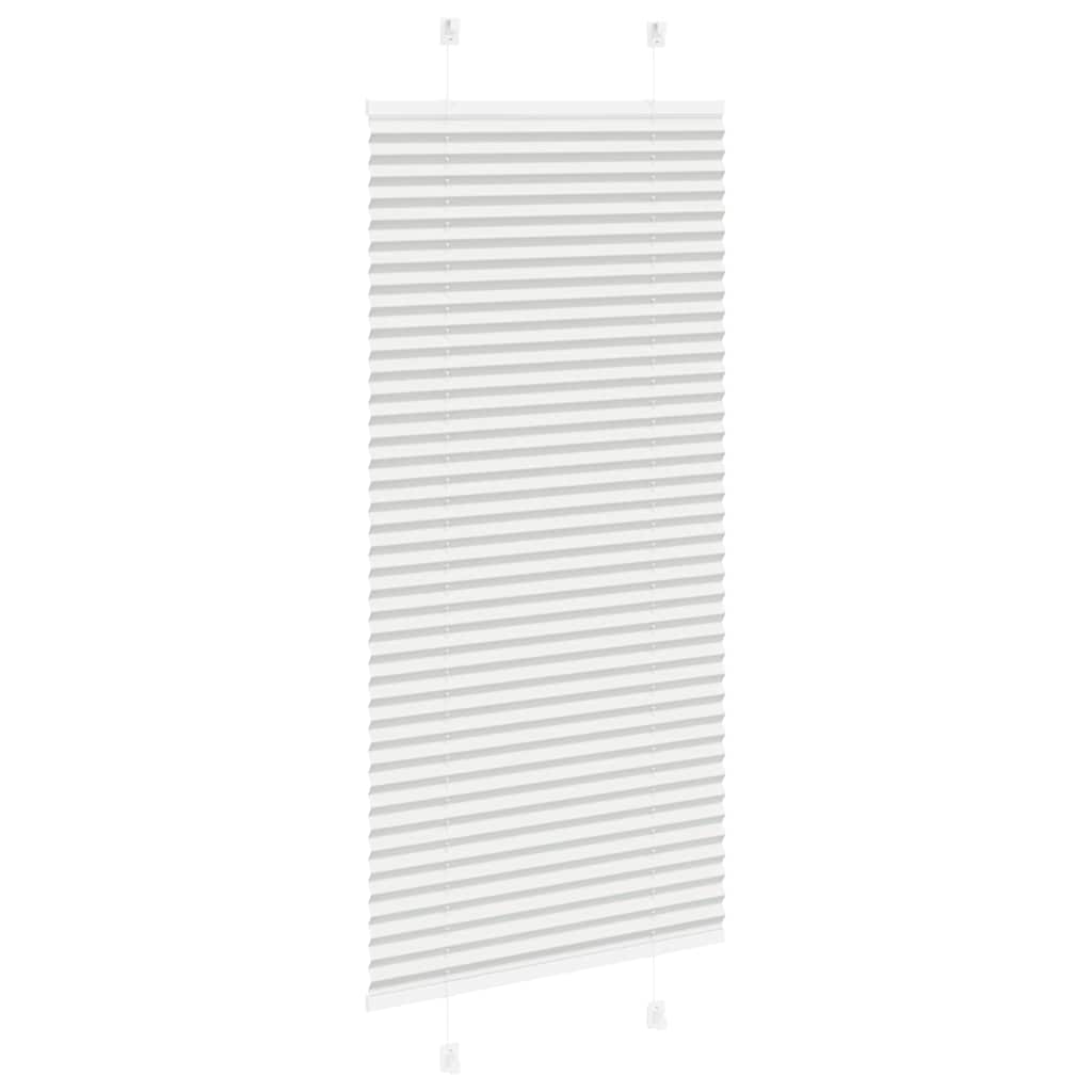 plisségardin lys grå 60x150 cm Stoff Bredde 59,4 cm Polyester