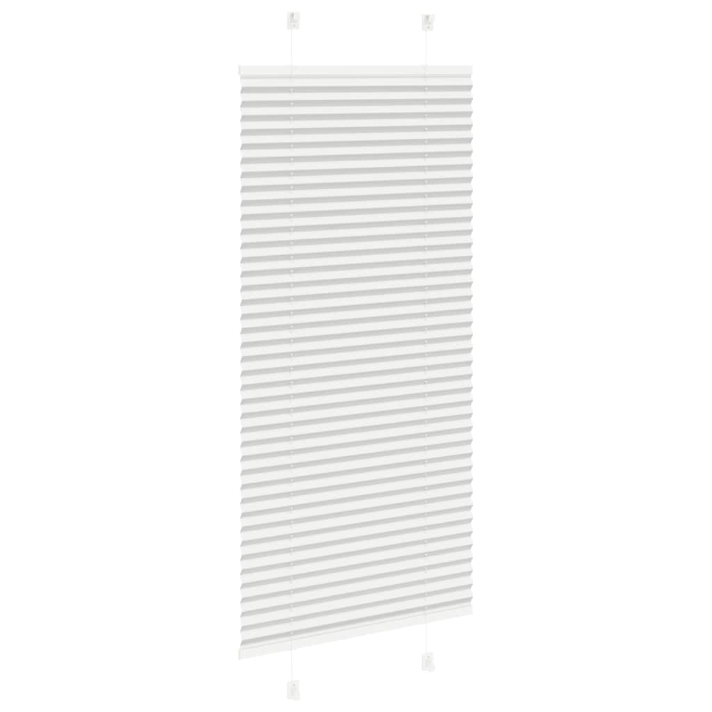 plisségardin lys grå 65x150 cm Stoff Bredde 64,4 cm Polyester