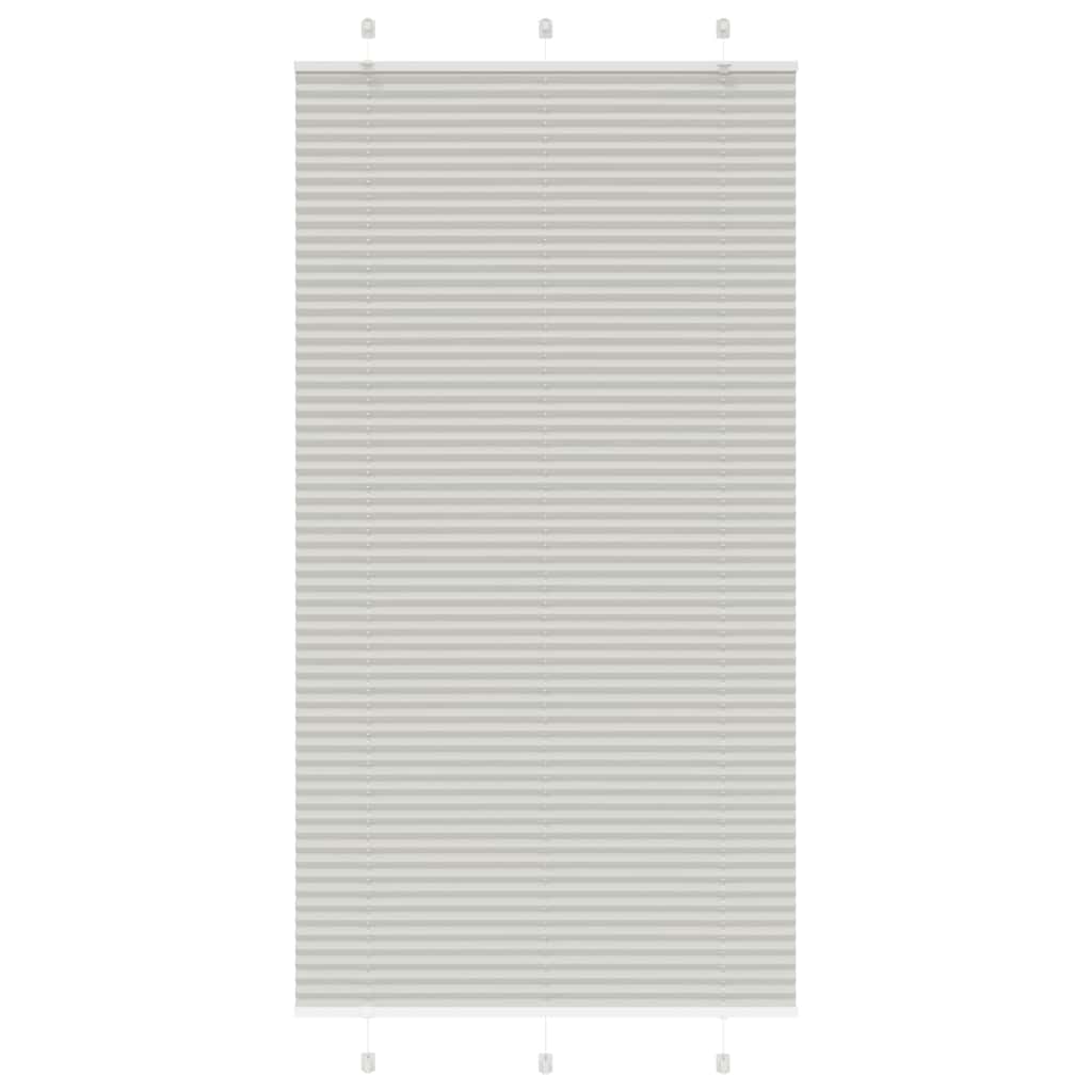 Plisségardin lys grå 110x200 cm Stoffbredde 109,4 cm Polyester