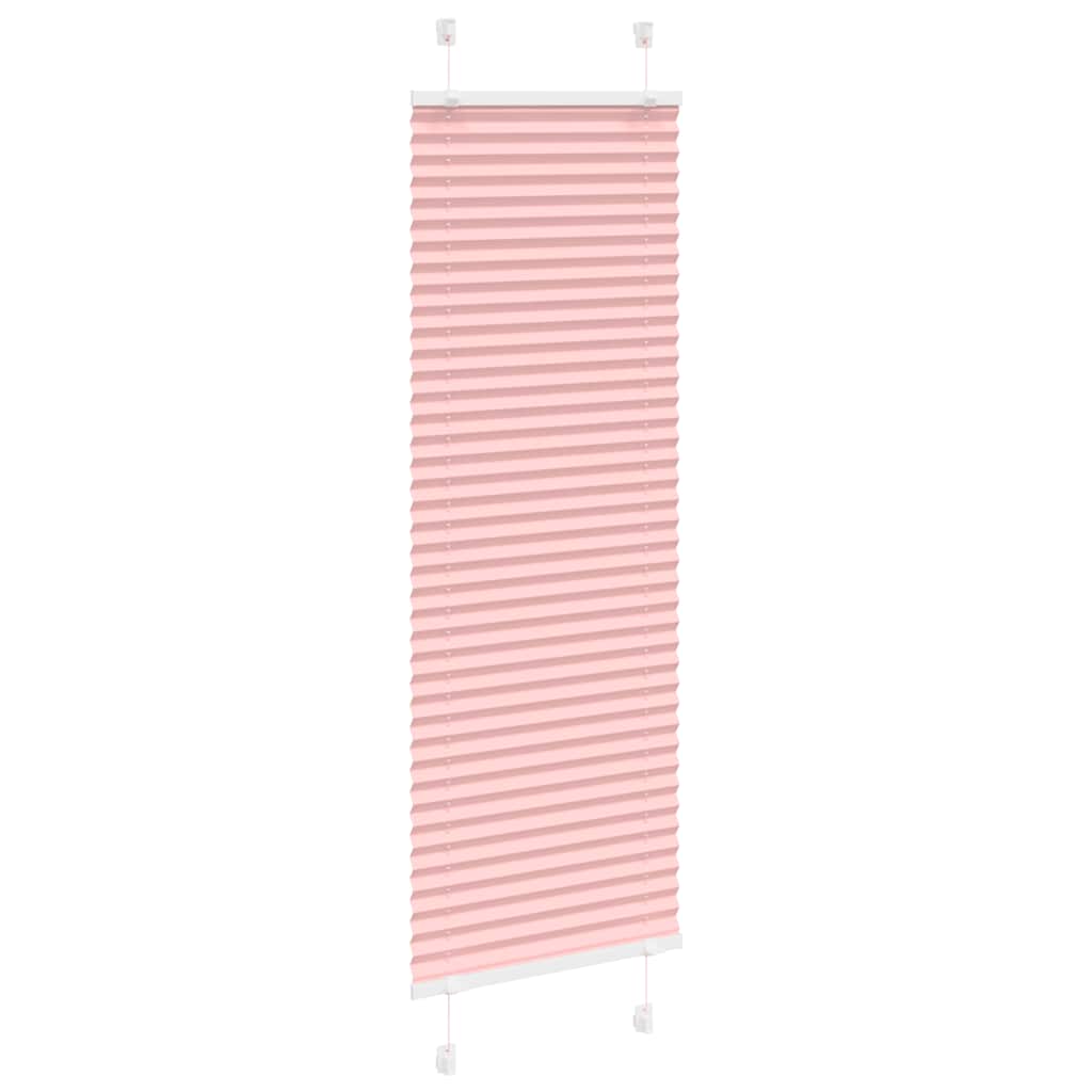 plisségardin Rosa 40x100 cm Stoff Bredde 39,4 cm Polyester