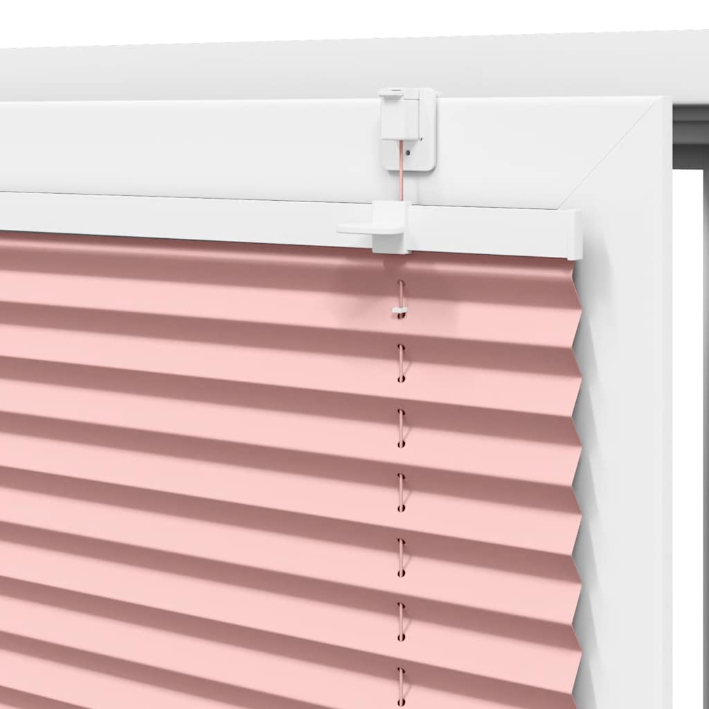 plisségardin Rosa 40x100 cm Stoff Bredde 39,4 cm Polyester