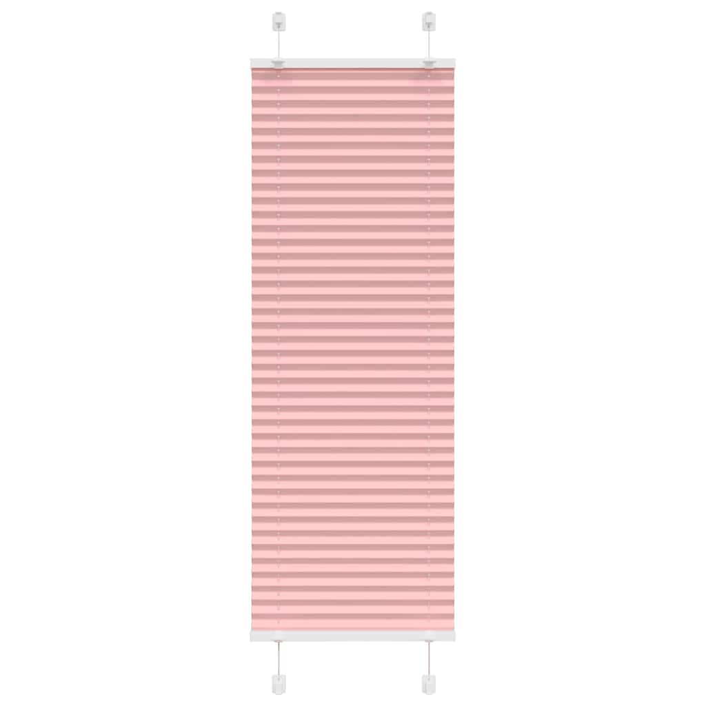 plisségardin Rosa 45x100 cm Stoff Bredde 44,4 cm Polyester