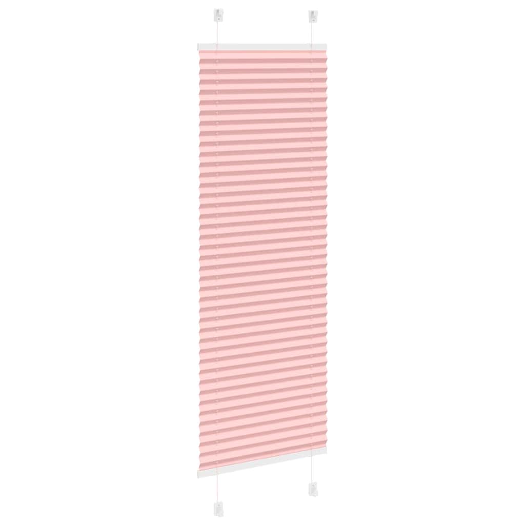 plisségardin Rosa 45x100 cm Stoff Bredde 44,4 cm Polyester