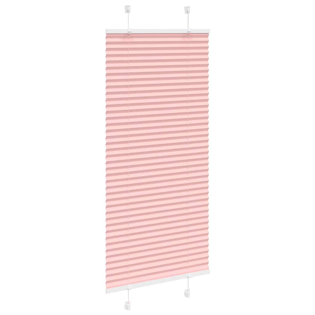 plisségardin Rosa 55x100 cm Stoff Bredde 54,4 cm Polyester vidaXL