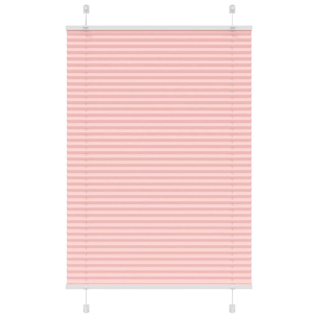 plisségardin Rosa 85x100 cm Stoff Bredde 84,4 cm Polyester