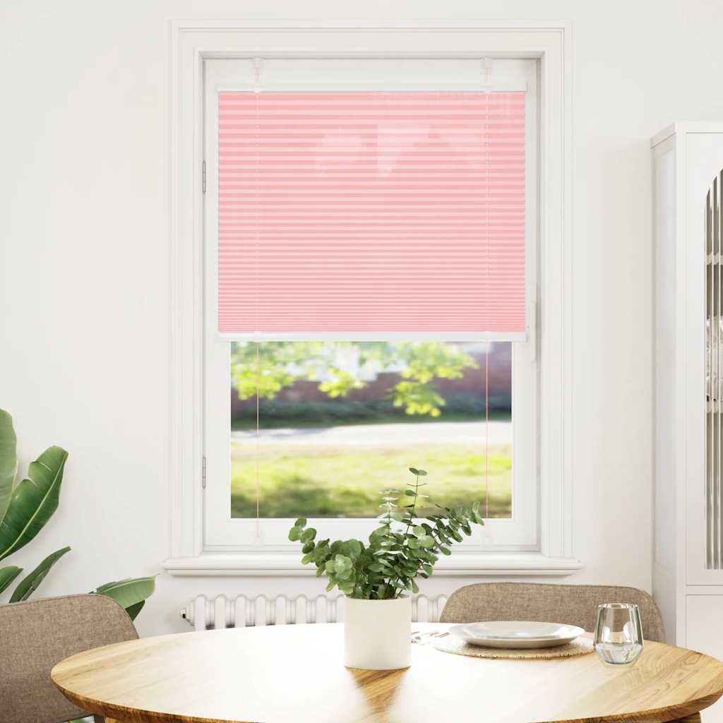 plisségardin Rosa 75x150 cm Stoff Bredde 74,4 cm Polyester