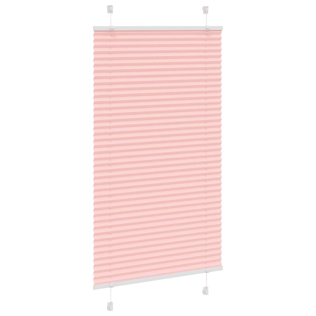 plisségardin Rosa 75x150 cm Stoff Bredde 74,4 cm Polyester