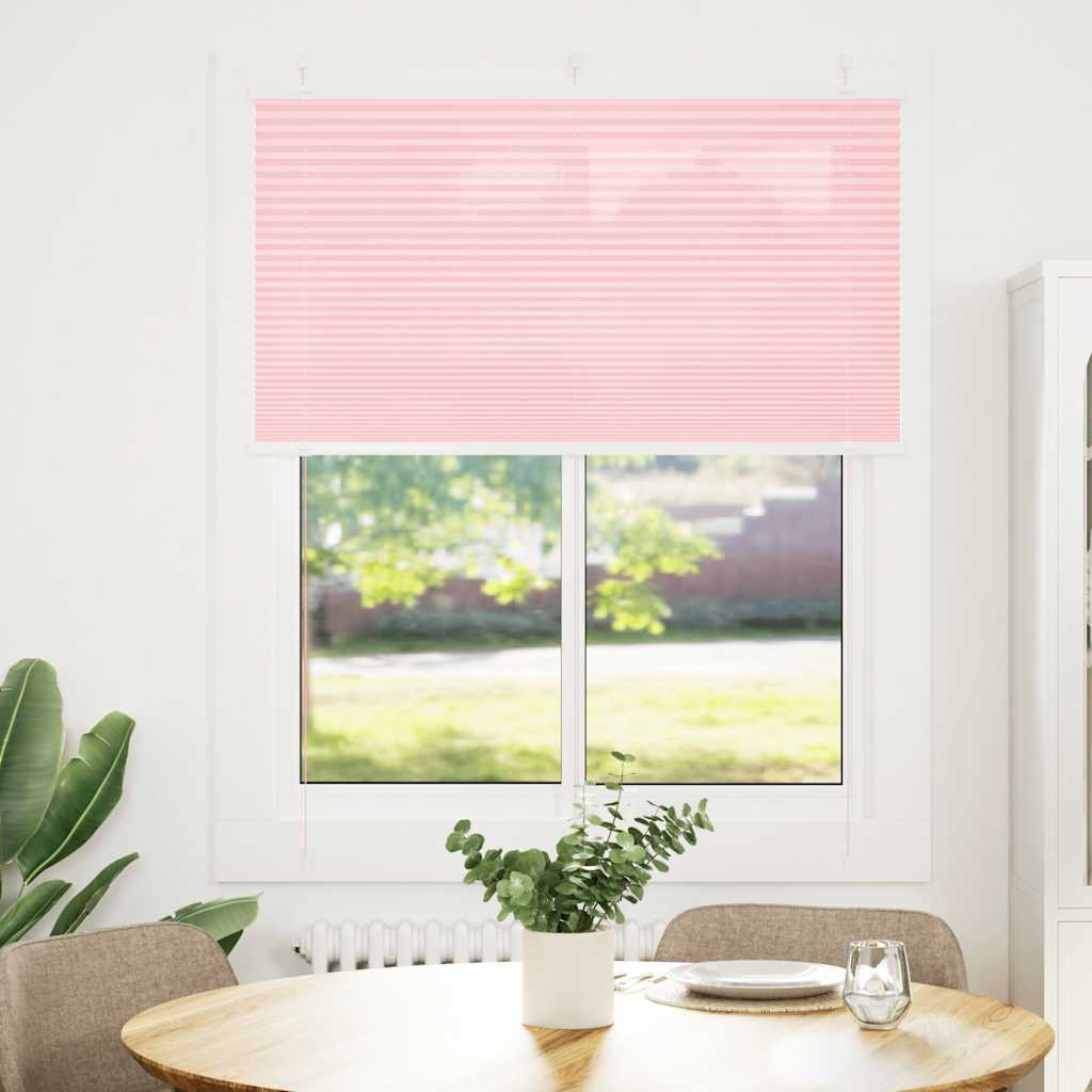 plisségardin Rosa 105x150 cm Stoff Bredde 104,4 cm Polyester