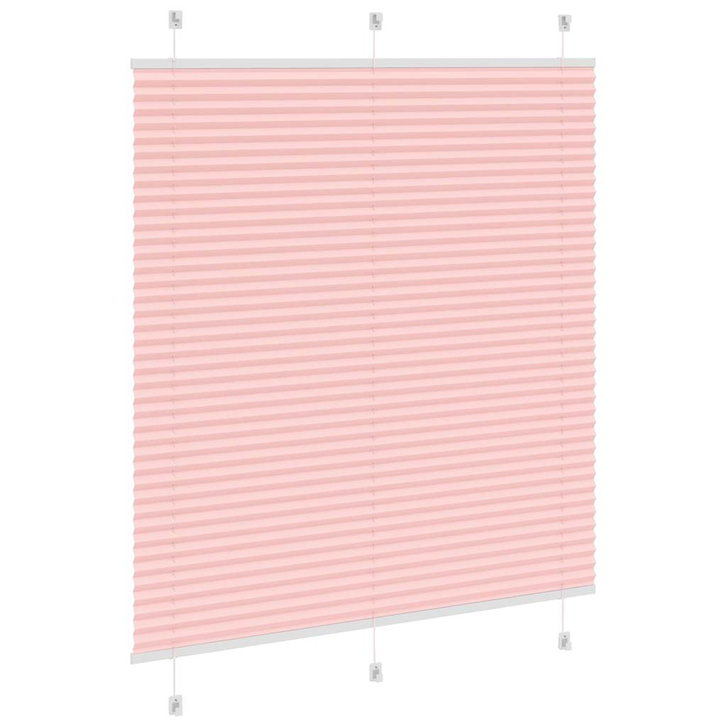 plisségardin Rosa 120x150 cm Stoff Bredde 119,4 cm Polyester