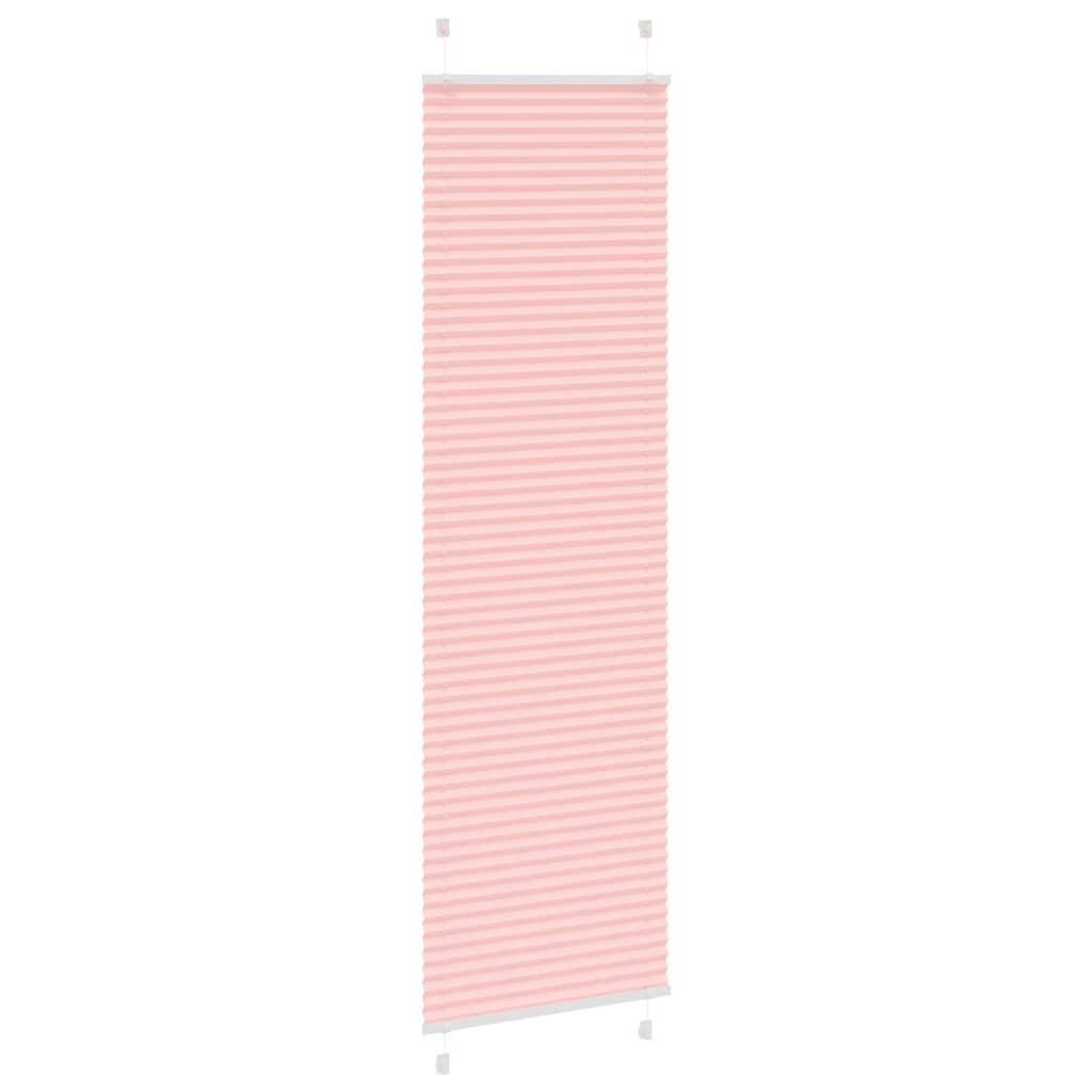 plisségardin Rosa 55x200 cm Stoff Bredde 54,4 cm Polyester