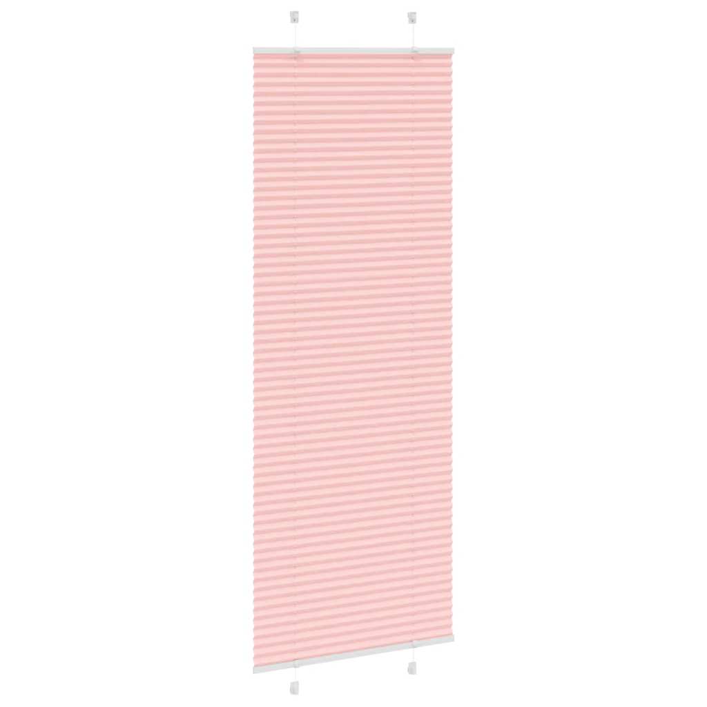 plisségardin Rosa 75x200 cm Stoff Bredde 74,4 cm Polyester