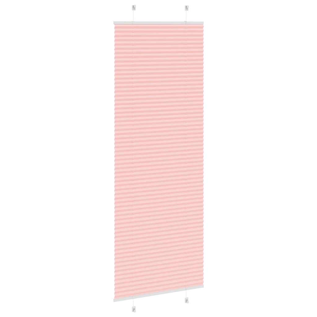 plisségardin Rosa 80x200 cm Stoff Bredde 79,4 cm Polyester