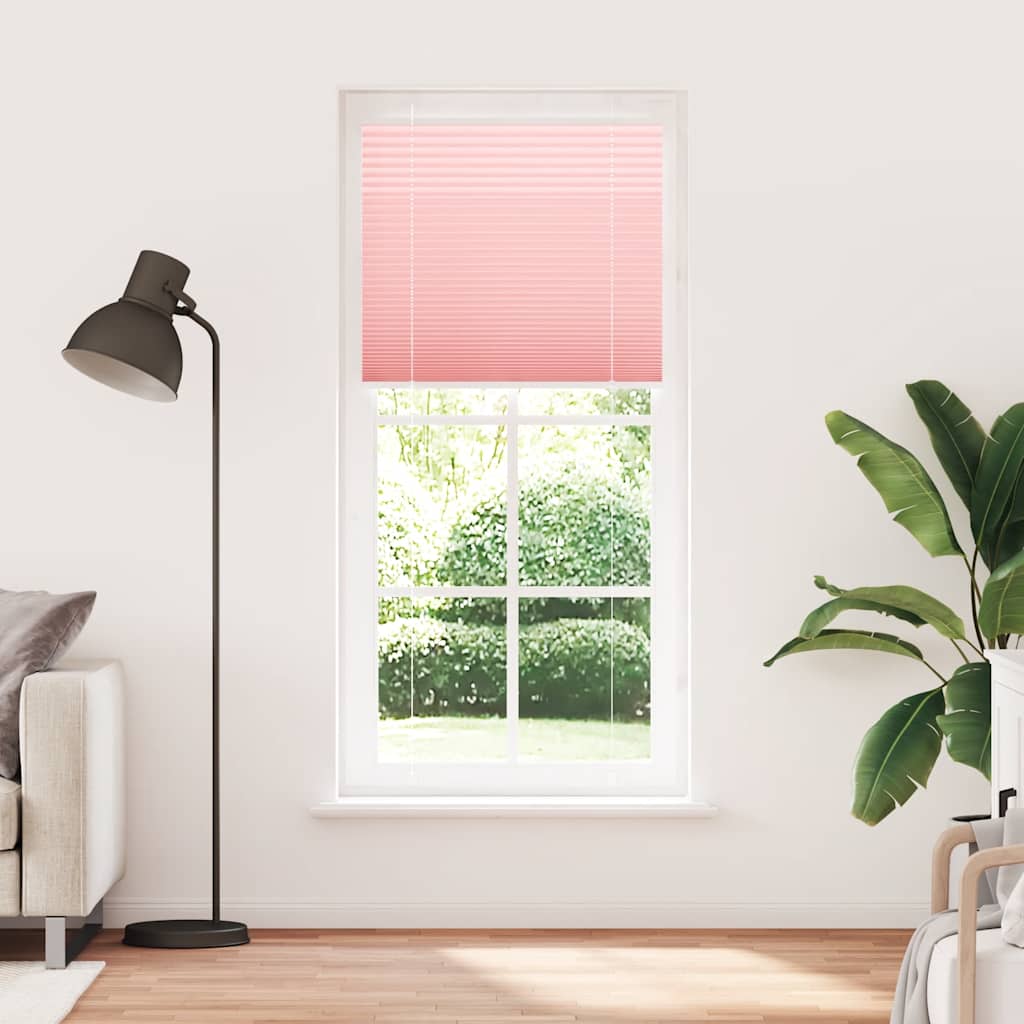 plisségardin Rosa 100x200 cm Stoff Bredde 99,4 cm Polyester