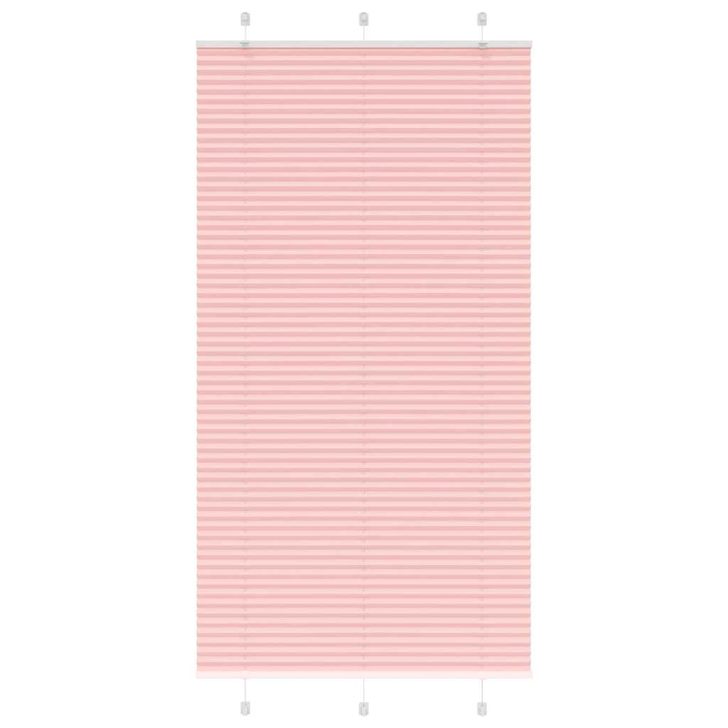 plisségardin Rosa 105x200 cm Stoff Bredde 104,4 cm Polyester