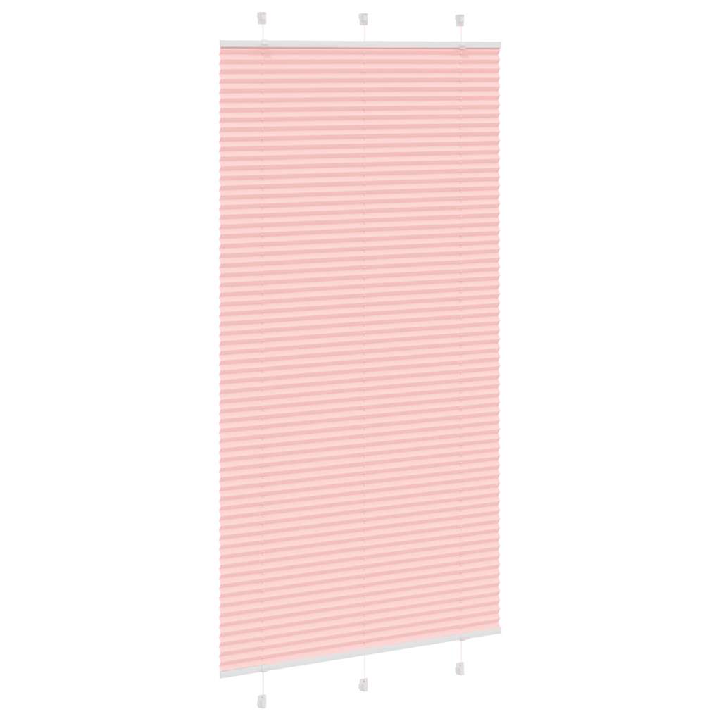 plisségardin Rosa 105x200 cm Stoff Bredde 104,4 cm Polyester