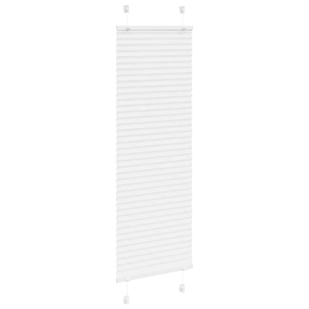plisségardin Hvit 40x100 cm Stoff Bredde 39,4 cm Polyester