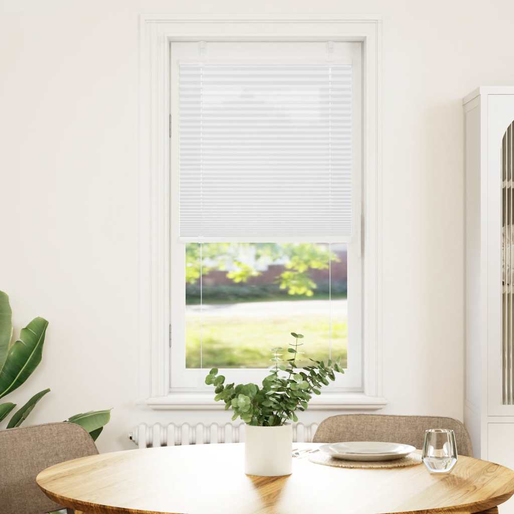 plisségardin Hvit 65x100 cm Stoff Bredde 64,4 cm Polyester vidaXL