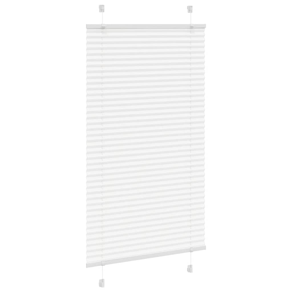plisségardin Hvit 75x100 cm Stoff Bredde 74,4 cm Polyester