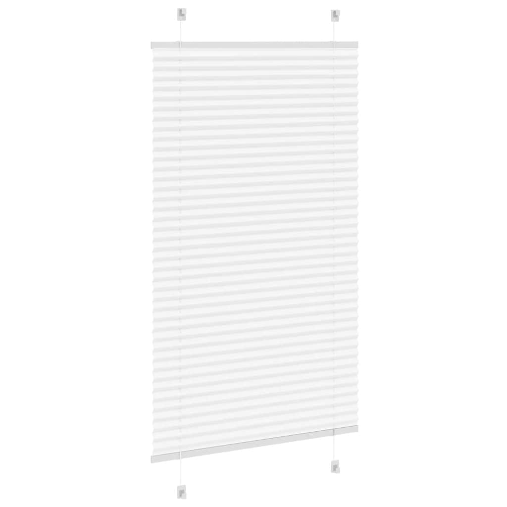 plisségardin Hvit 75x100 cm Stoff Bredde 74,4 cm Polyester