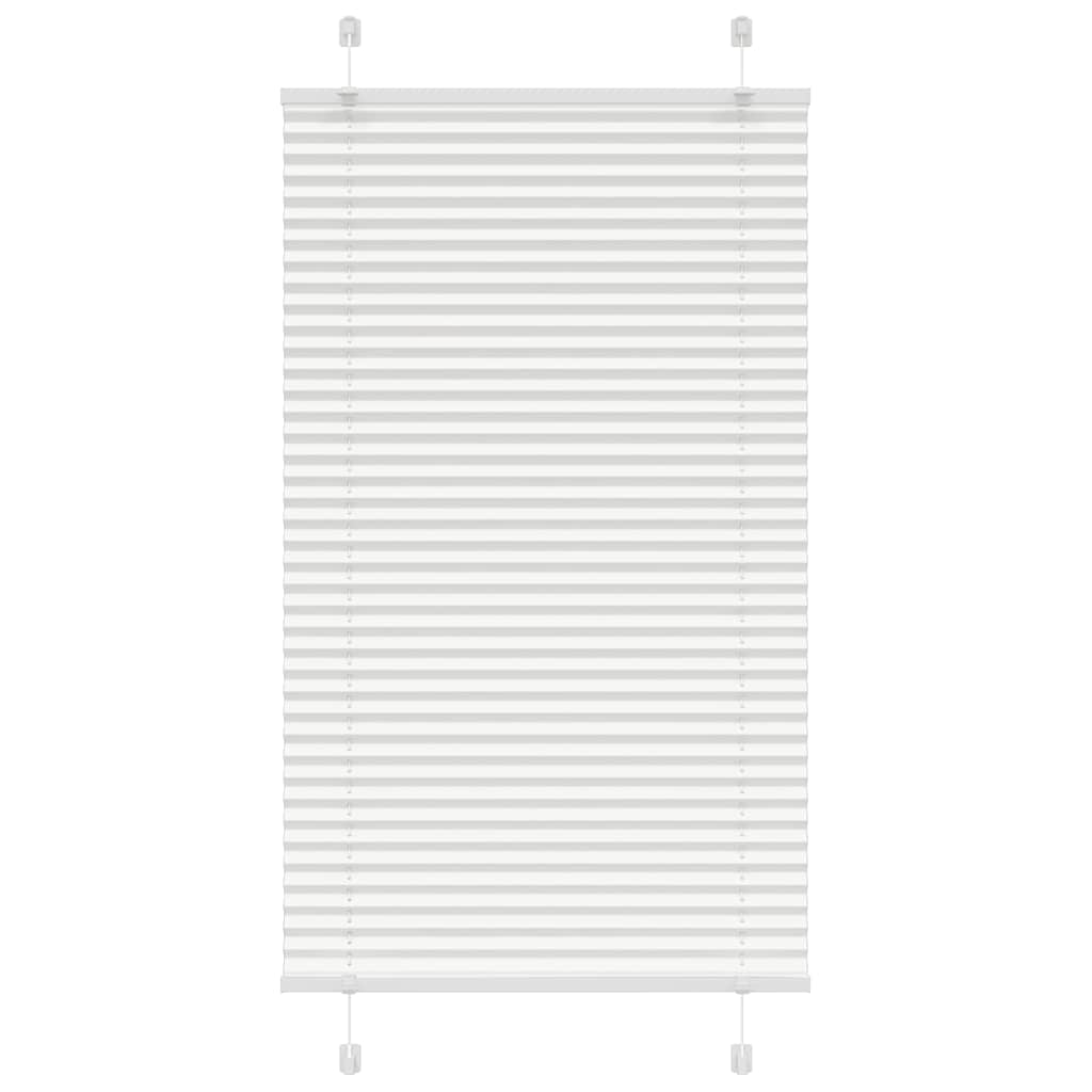 plisségardin Hvit 80x100 cm Stoff Bredde 79,4 cm Polyester