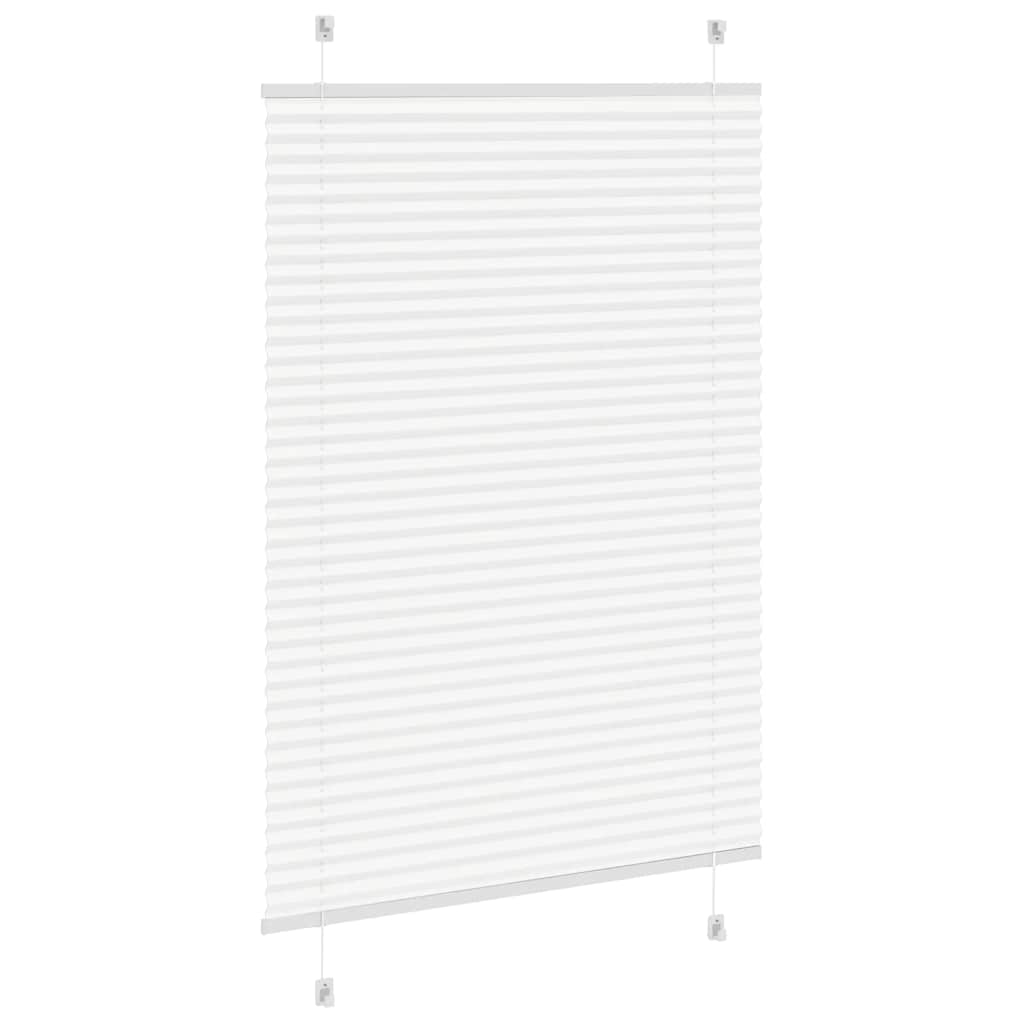 plisségardin Hvit 85x100 cm Stoff Bredde 84,4 cm Polyester