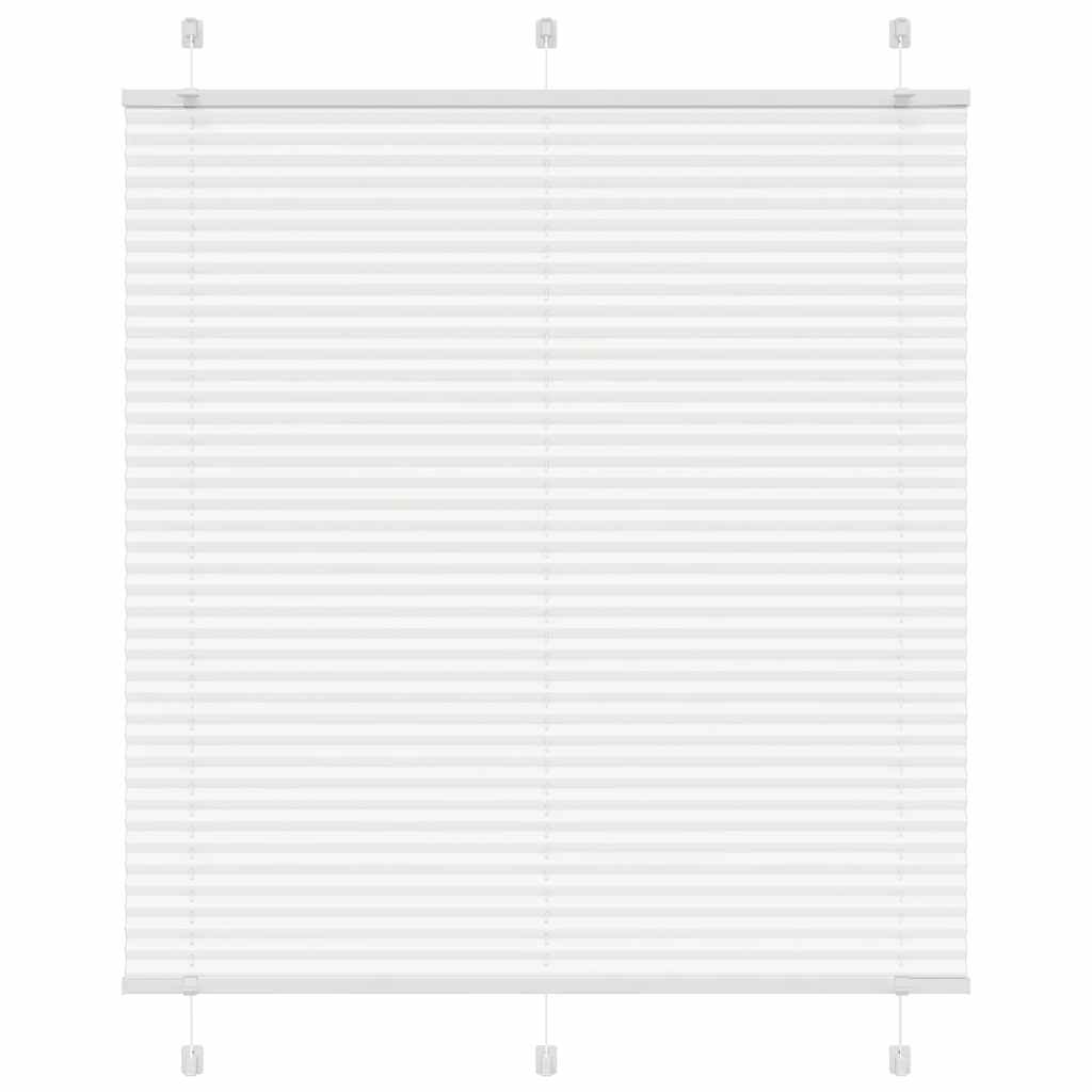 plisségardin Hvit 115x100 cm Stoff Bredde 114,4 cm Polyester