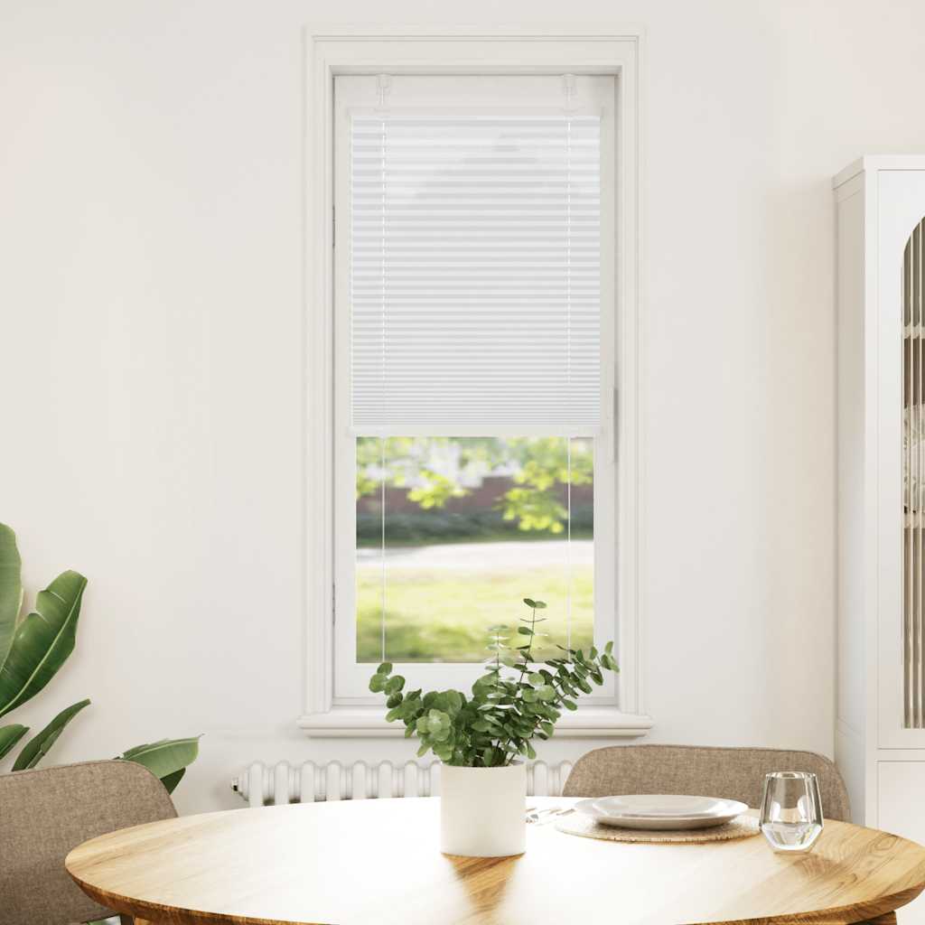 plisségardin Hvit 45x150 cm Stoff Bredde 44,4 cm Polyester
