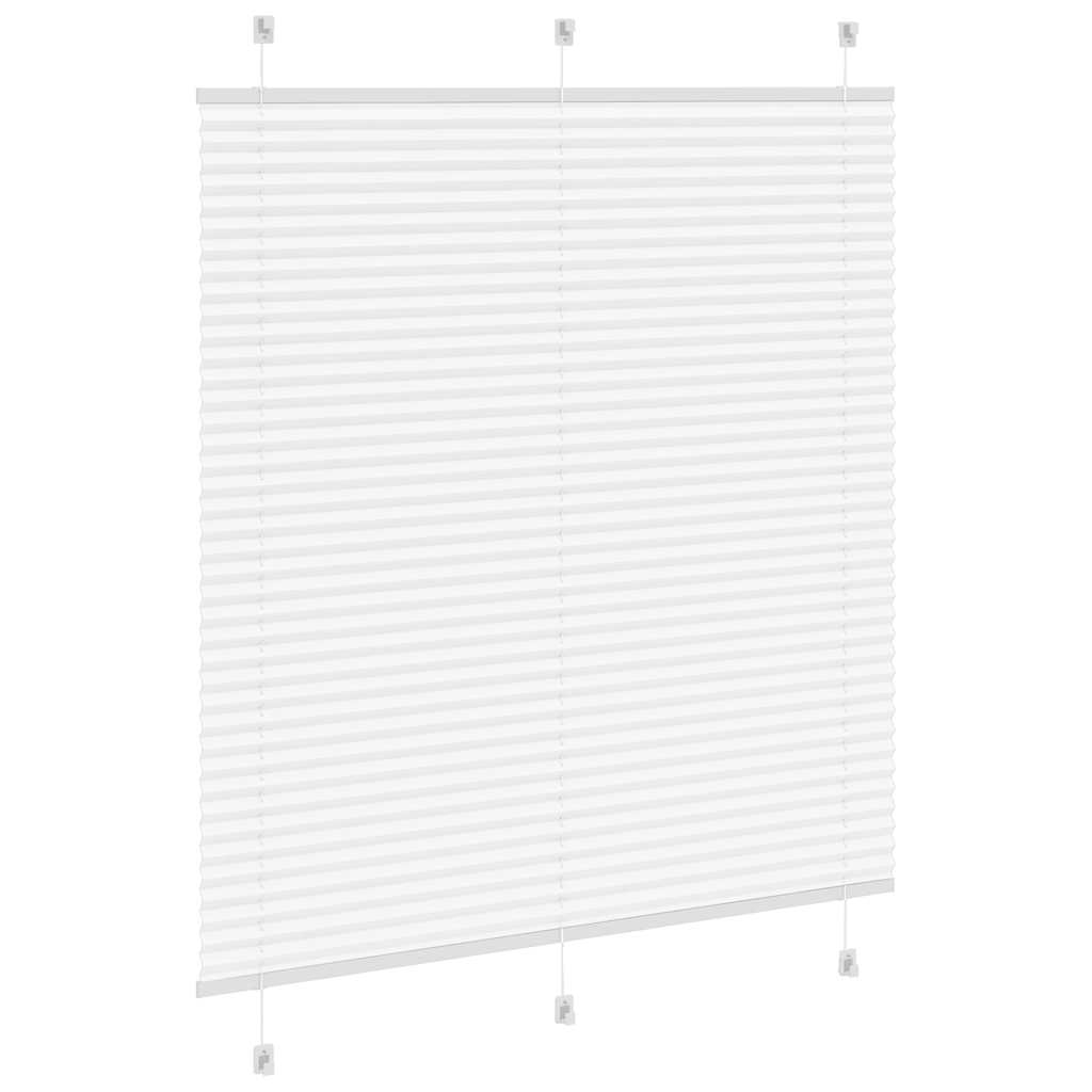 plisségardin Hvit 115x150 cm Stoff Bredde 114,4 cm Polyester