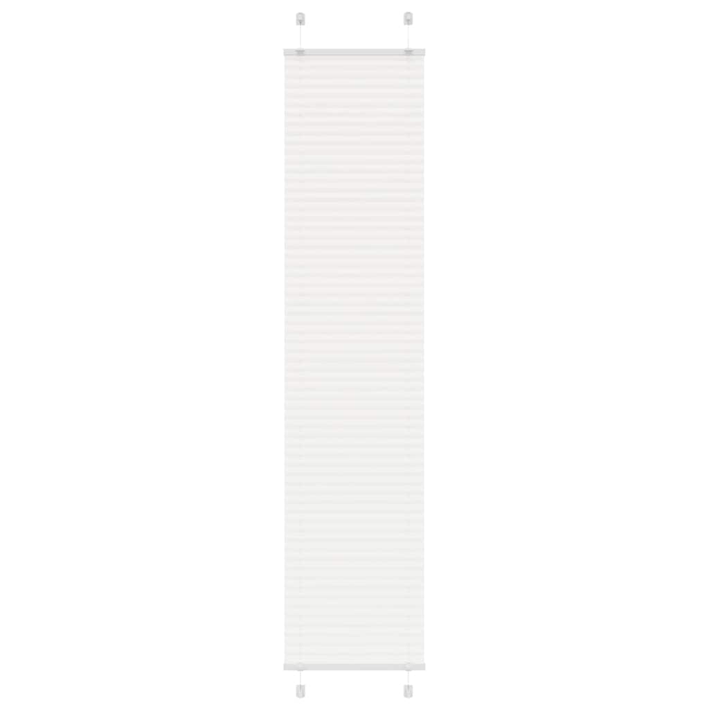 plisségardin Hvit 40x200 cm Stoff Bredde 39,4 cm Polyester