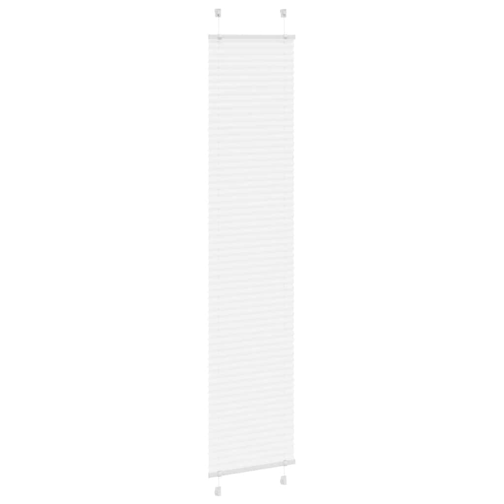 plisségardin Hvit 40x200 cm Stoff Bredde 39,4 cm Polyester
