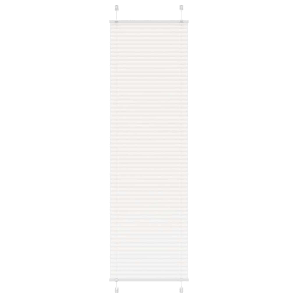 plisségardin Hvit 60x200 cm Stoff Bredde 59,4 cm Polyester vidaXL