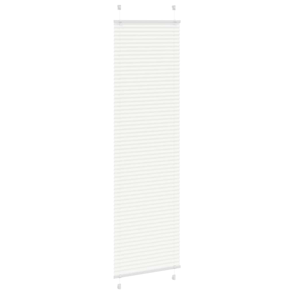 plisségardin Hvit 60x200 cm Stoff Bredde 59,4 cm Polyester vidaXL