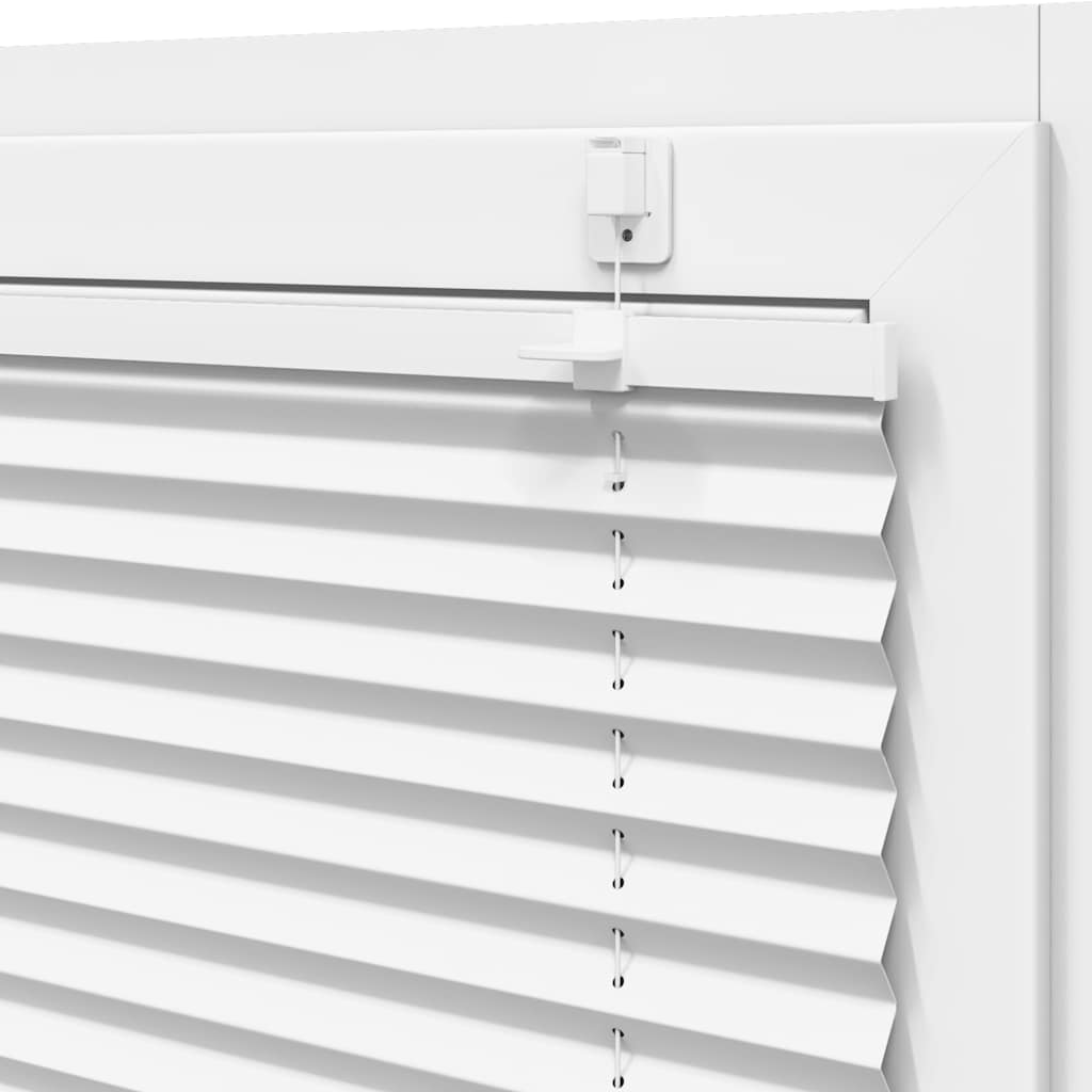 plisségardin Hvit 60x200 cm Stoff Bredde 59,4 cm Polyester vidaXL