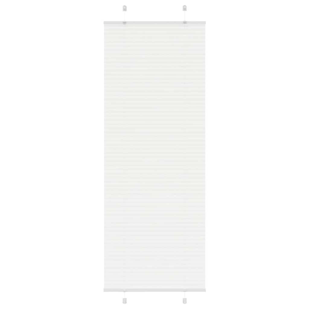 plisségardin Hvit 75x200 cm Stoff Bredde 74,4 cm Polyester vidaXL