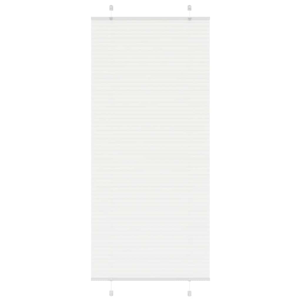 plisségardin Hvit 90x200 cm Stoff Bredde 89,4 cm Polyester