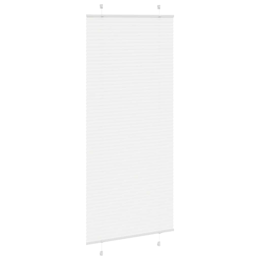 plisségardin Hvit 95x200 cm Stoff Bredde 94,4 cm Polyester