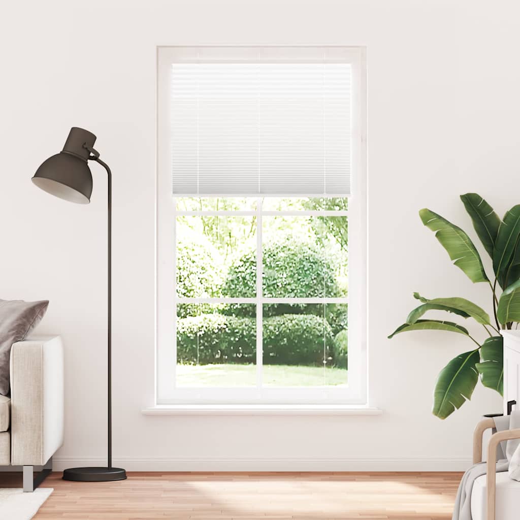 plisségardin Hvit 110x200 cm Stoff Bredde 109,4 cm Polyester