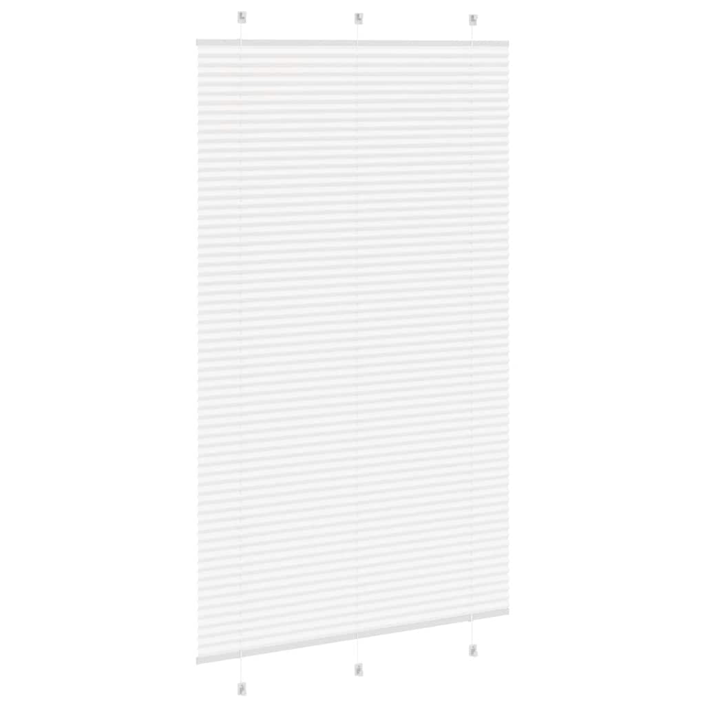 plisségardin Hvit 115x200 cm Stoff Bredde 114,4 cm Polyester