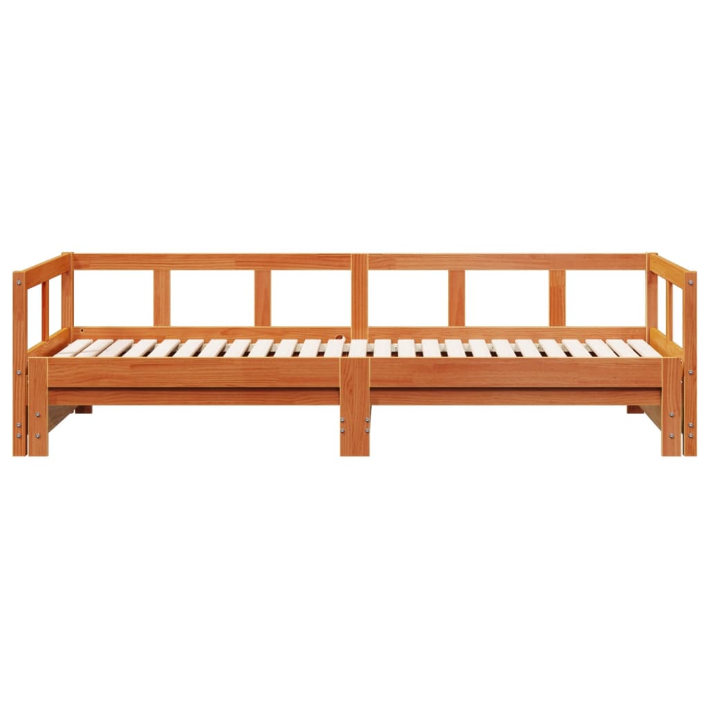 Dagseng uten madrass voksbrun 80x200 cm heltre furu