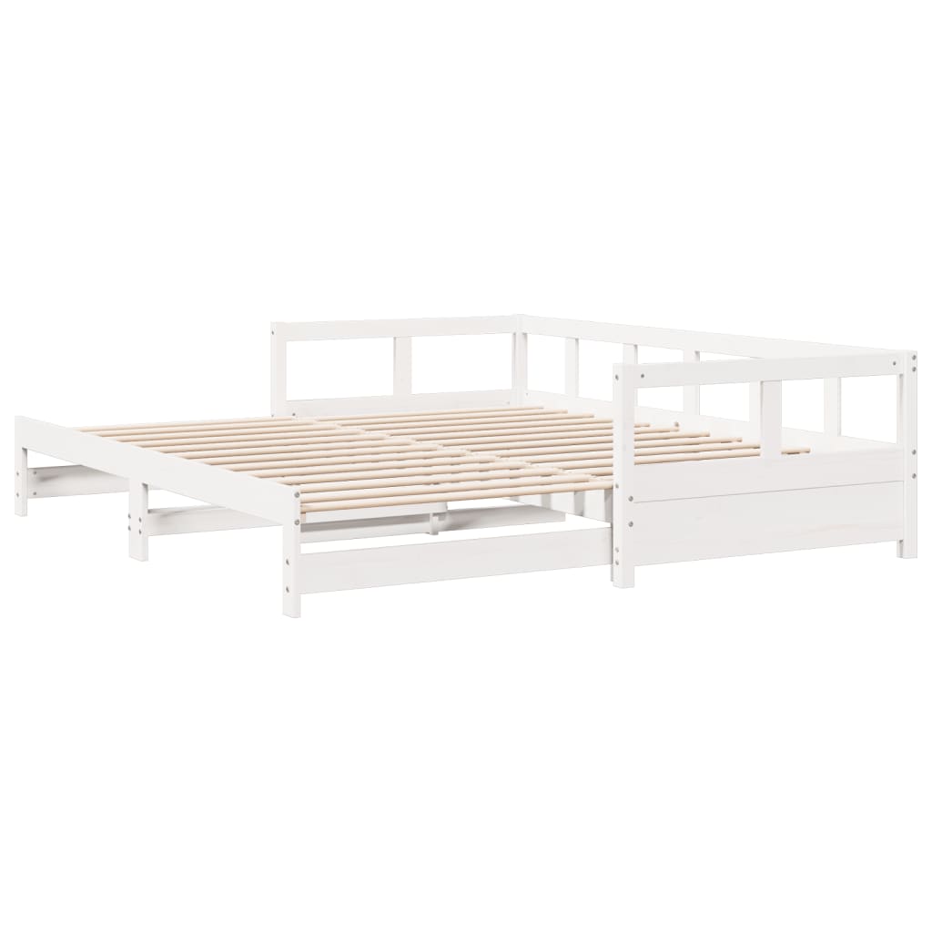 Dagseng uten madrass hvit 90x200 cm heltre furu