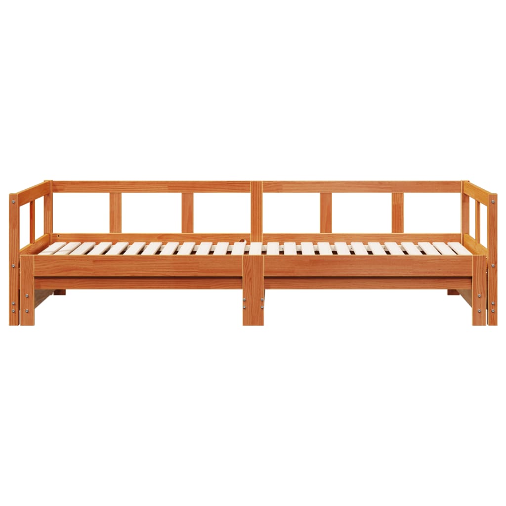 Dagseng uten madrass voksbrun 90x190 cm heltre furu